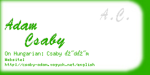 adam csaby business card